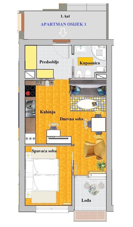 Apartman Osijek Exterior photo
